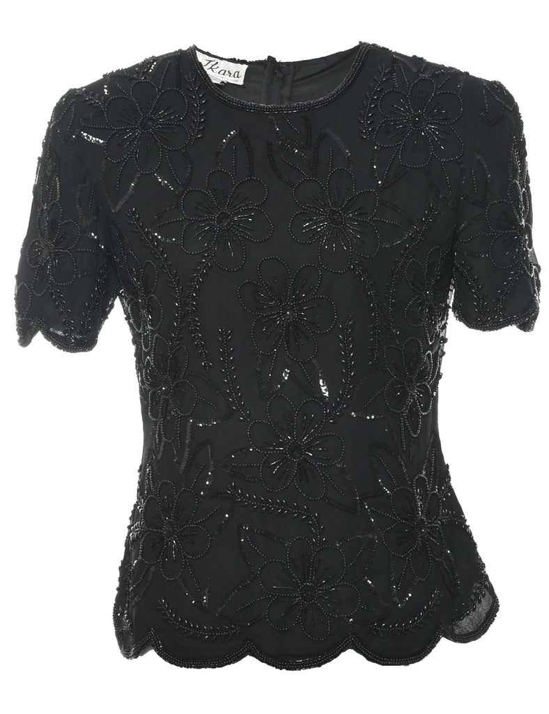 Beaded Party Top - S