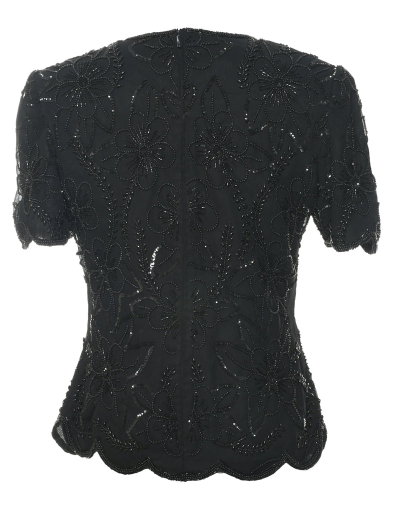 Beaded Party Top - S