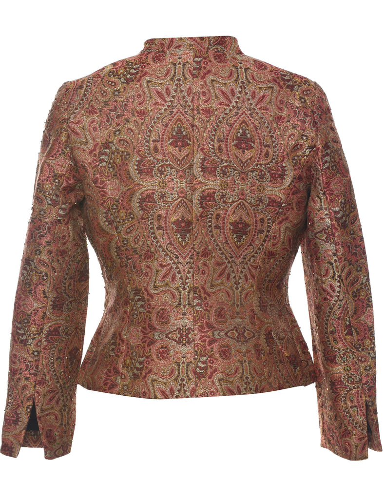 Beaded Tapestry Jacket - M