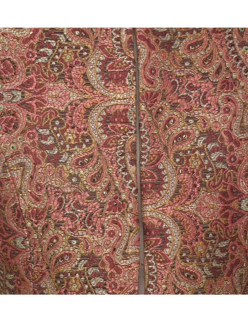 Beaded Tapestry Jacket - M