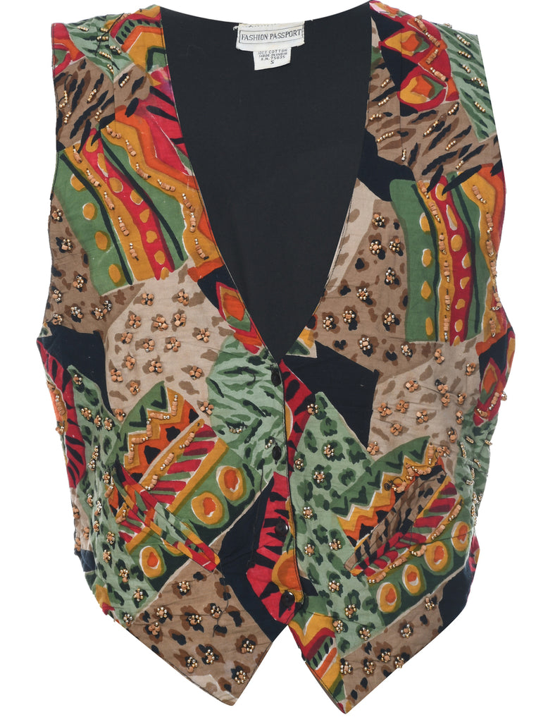 Beaded Waistcoat - S