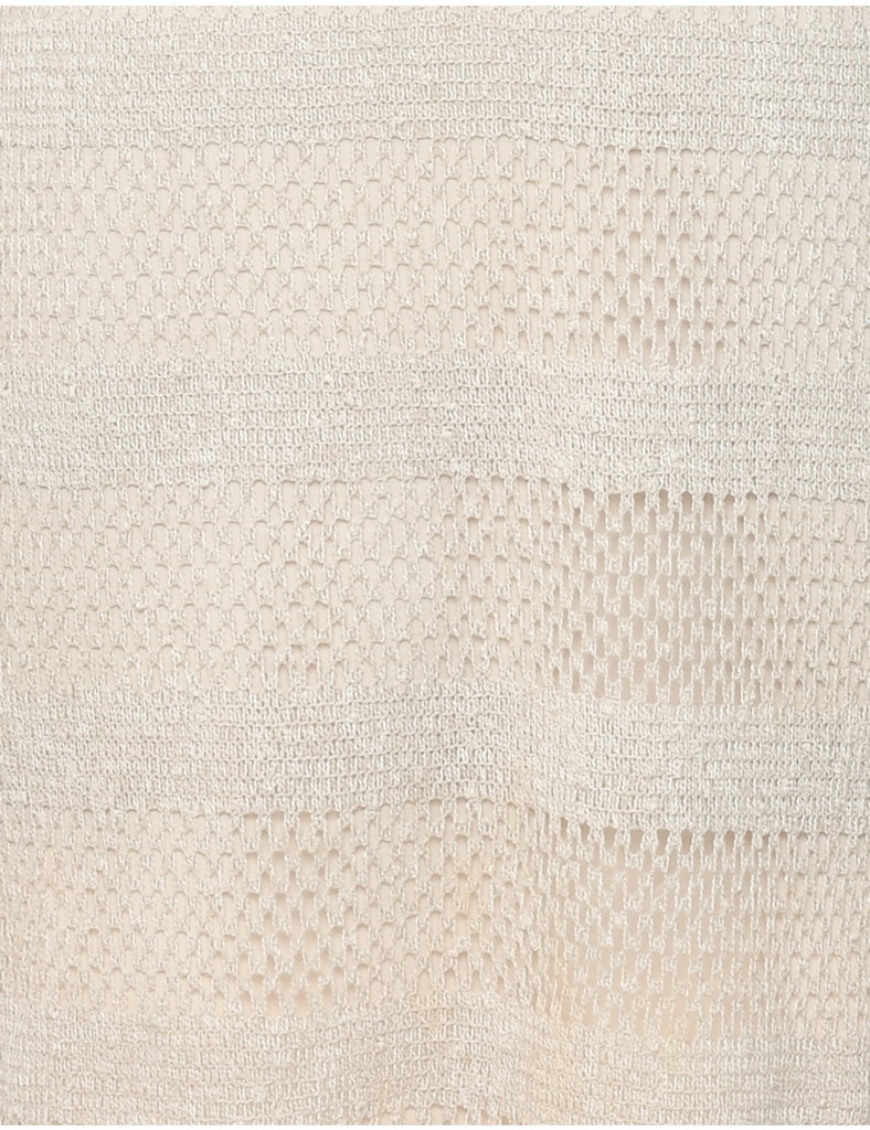 Beige Evening Dress - M