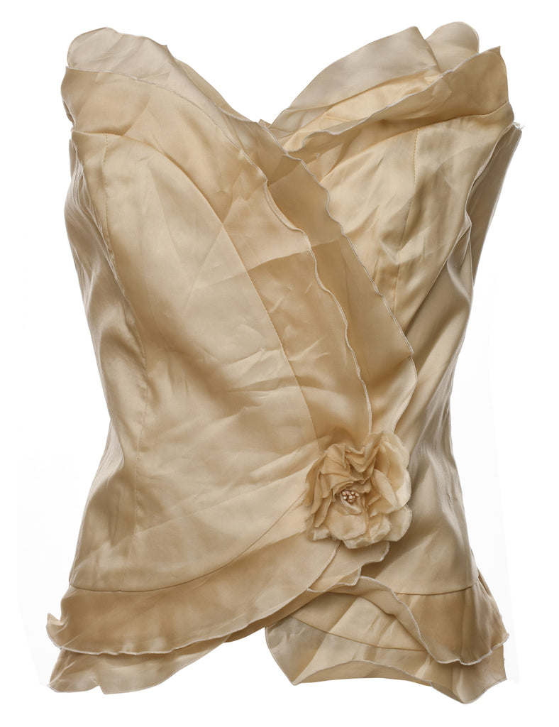 Beige Frilly Corset - S