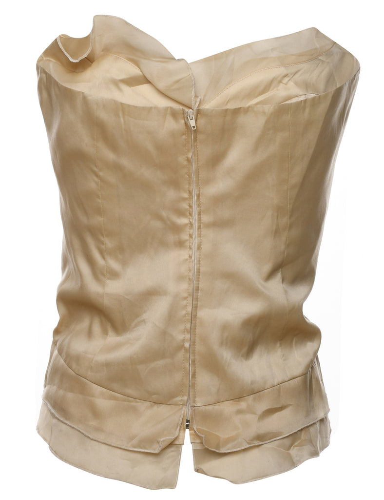 Beige Frilly Corset - S