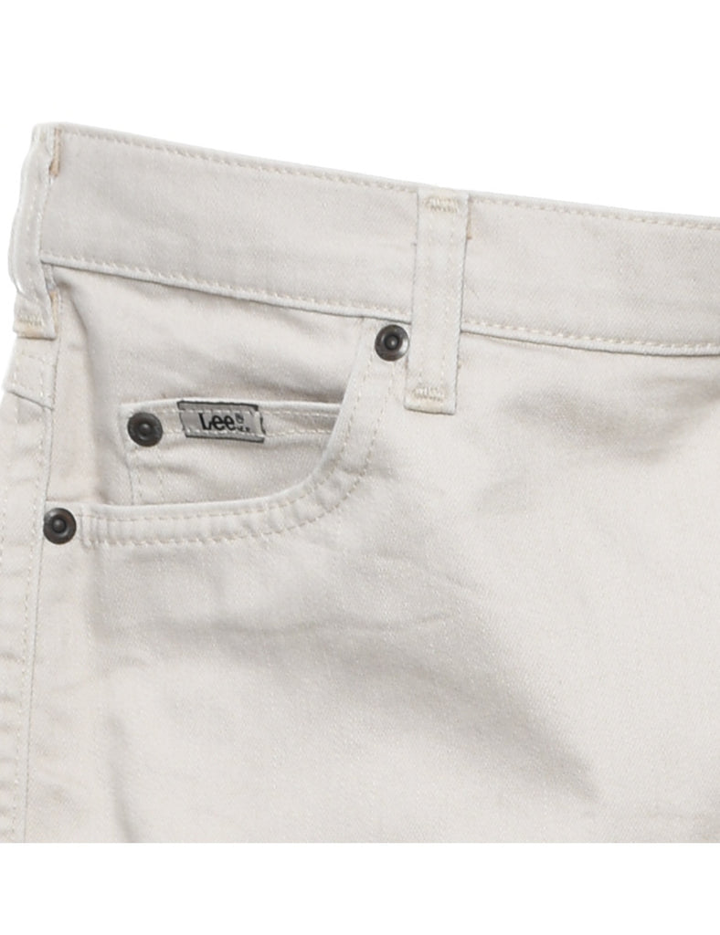 Beige Lee Jeans - W34 L31