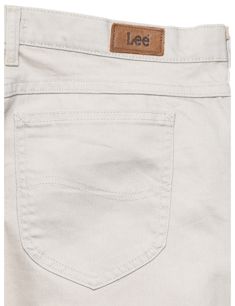 Beige Lee Jeans - W34 L31