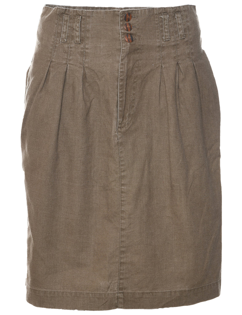 Beige Pencil Skirt - M