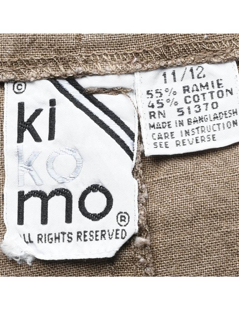 Beige Pencil Skirt - M