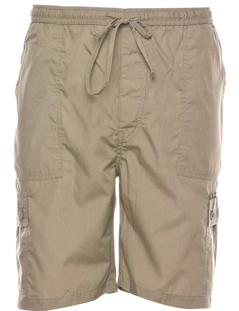 Beige Plain Shorts - W35 L8