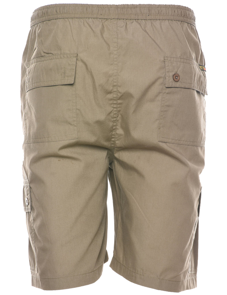 Beige Plain Shorts - W35 L8