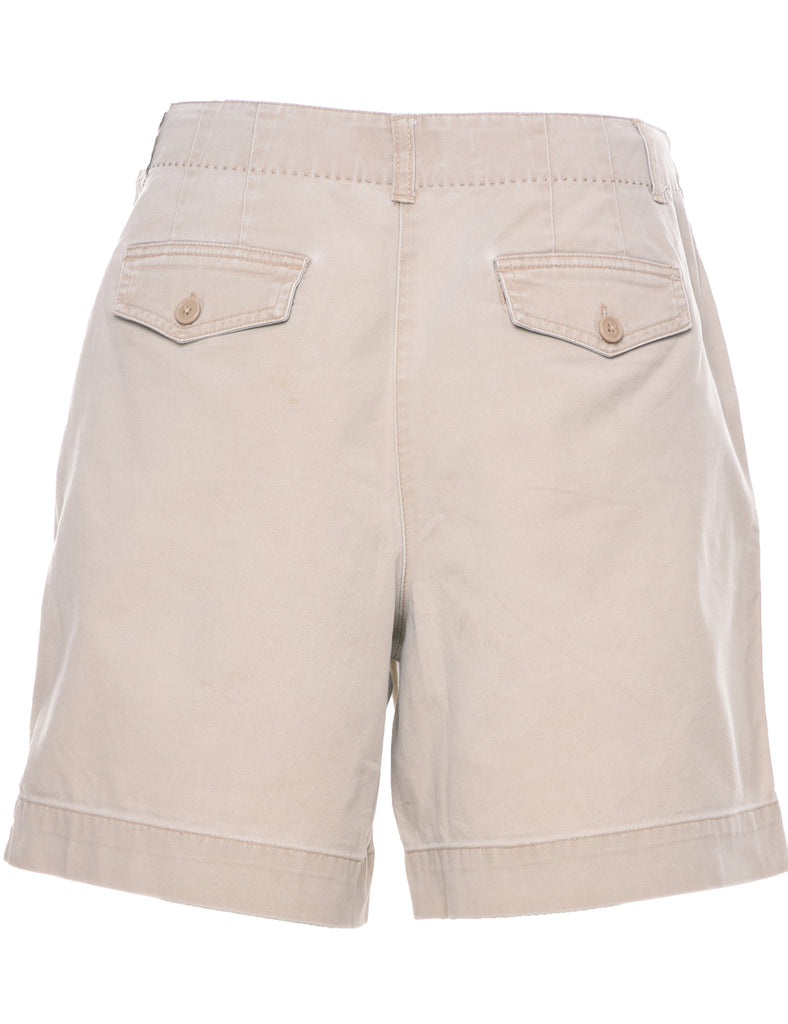 Beige Plain Shorts - W31 L6