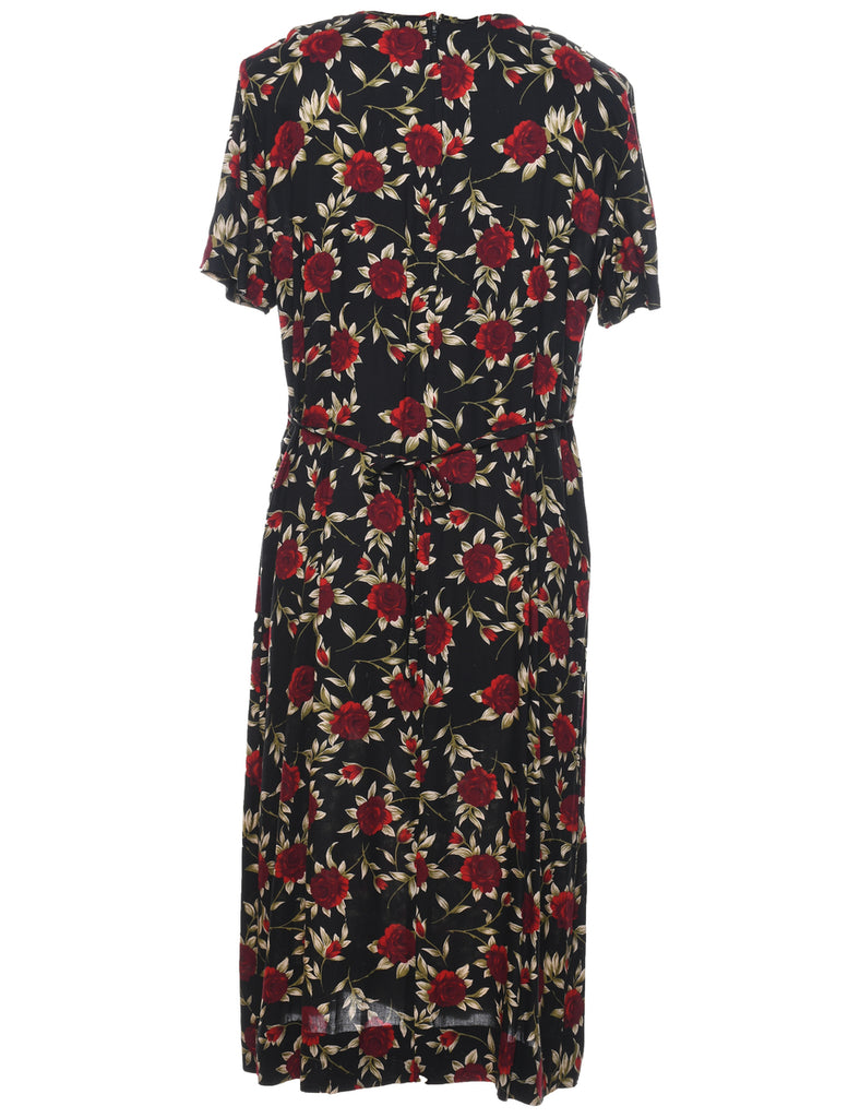 Betsy Lauren Floral Pattern Dress - XXL