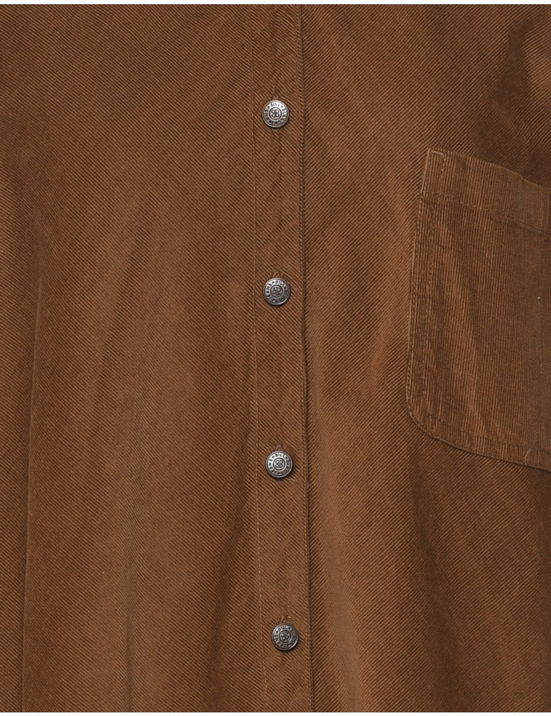 Bill Blass Brown Corduroy Shirt - XL