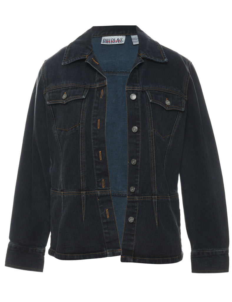 Bill Blass Dark Wash 1990 Denim Jacket - M