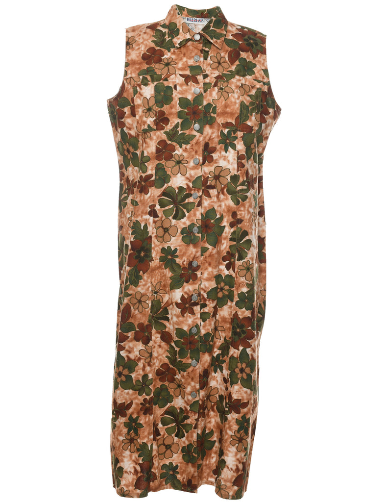 Bill Blass Floral Print Dress - XL