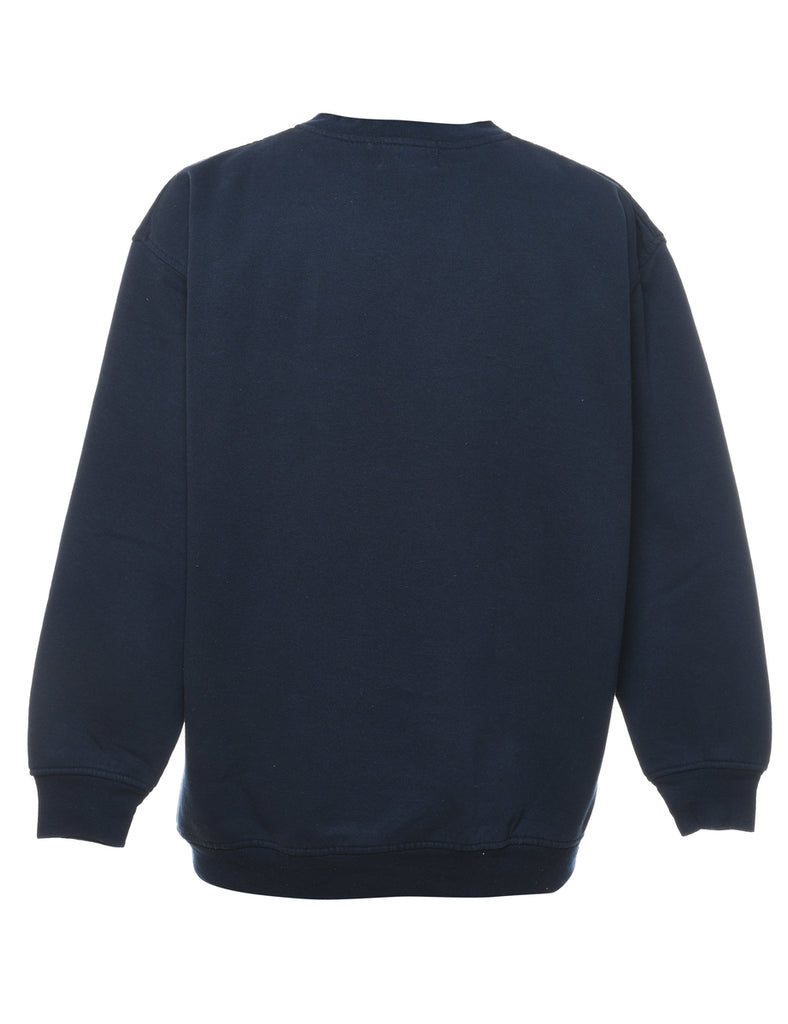 Bird Design Navy & Red Sweatshirt - S