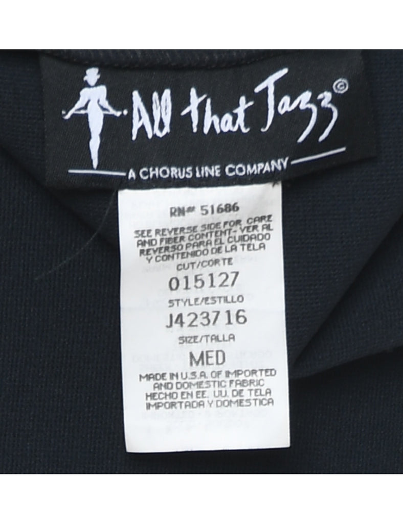 Black 1990s Mesh Mini Dress - M