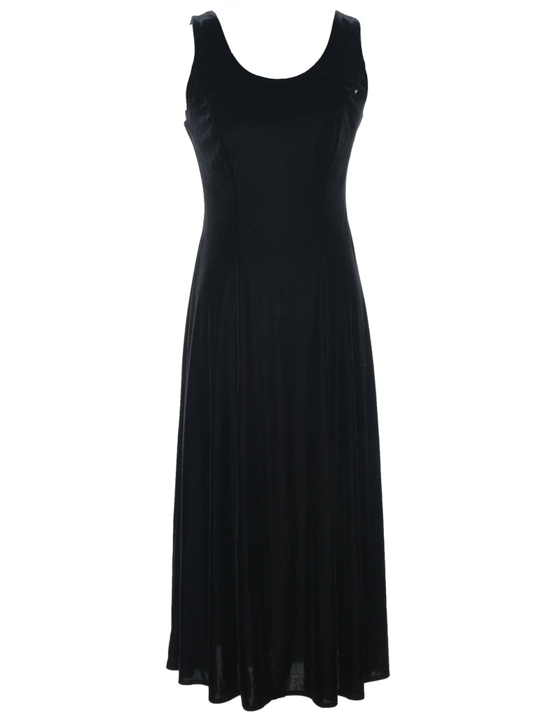 Black 1990s Strap Detail Dress - S