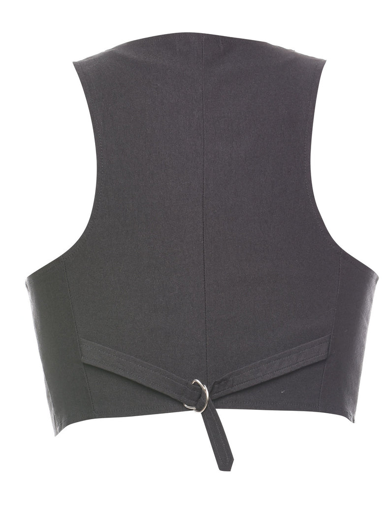 Black 1990s Waistcoat - S