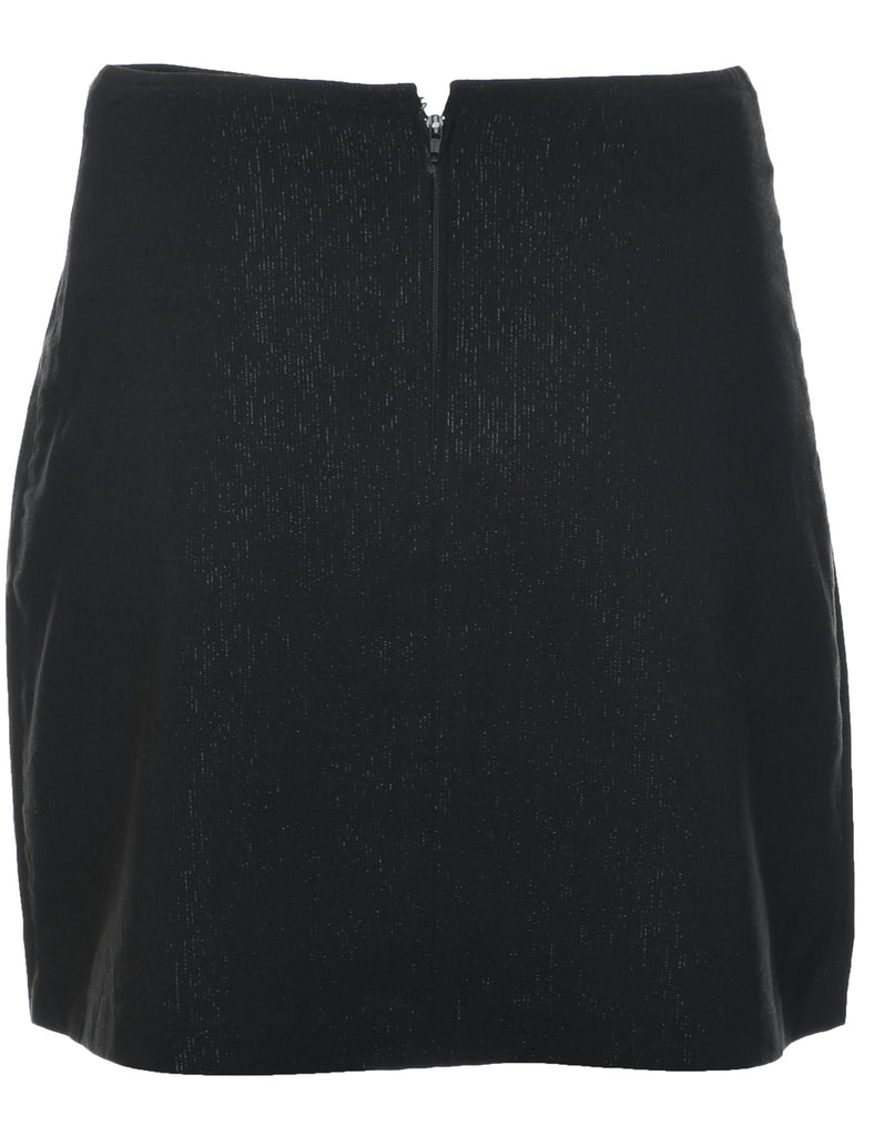Black A-line Skirt - S