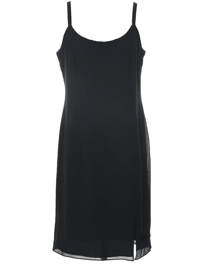 Black Beaded Dress - M