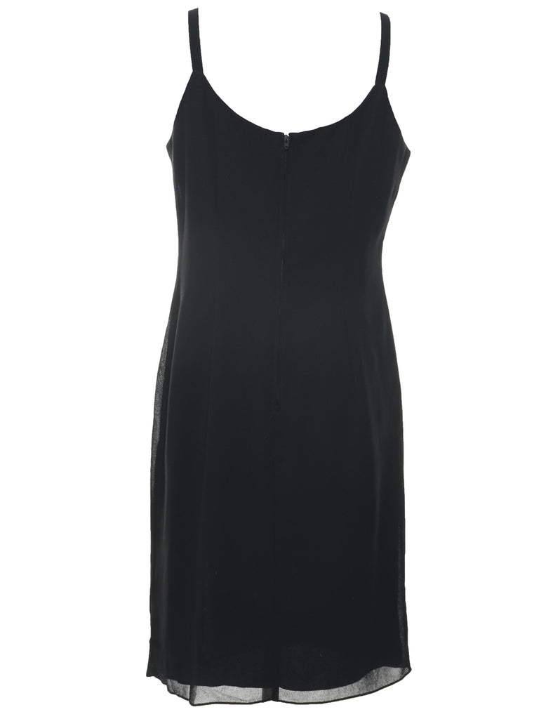 Black Beaded Dress - M