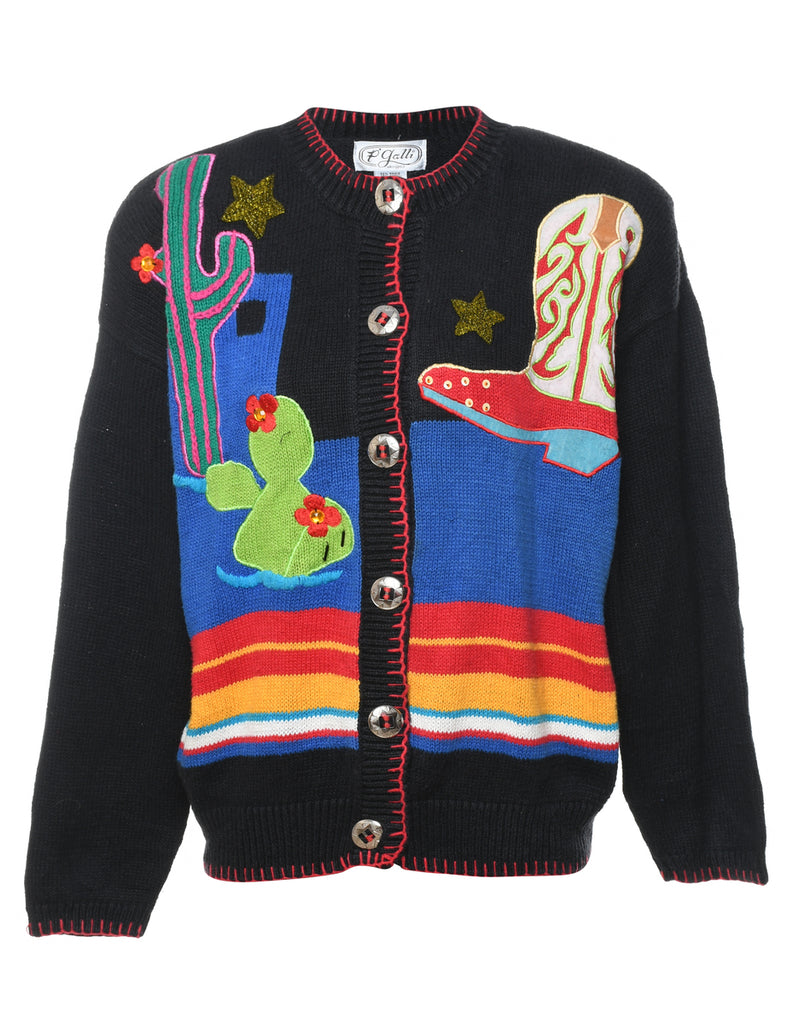 Black Cardigan - M