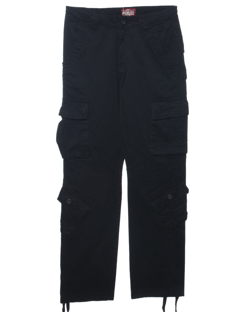 Black Cargo Pants - W30 L30