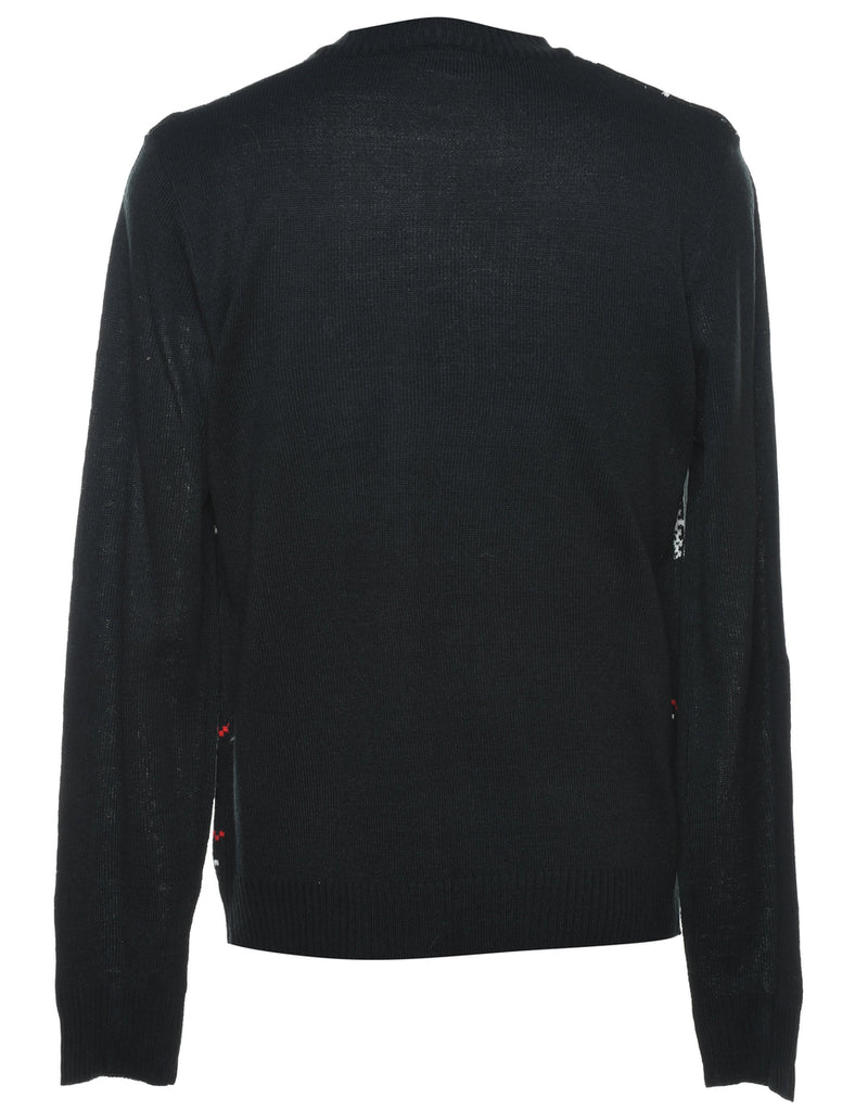 Black Christmas Jumper - S
