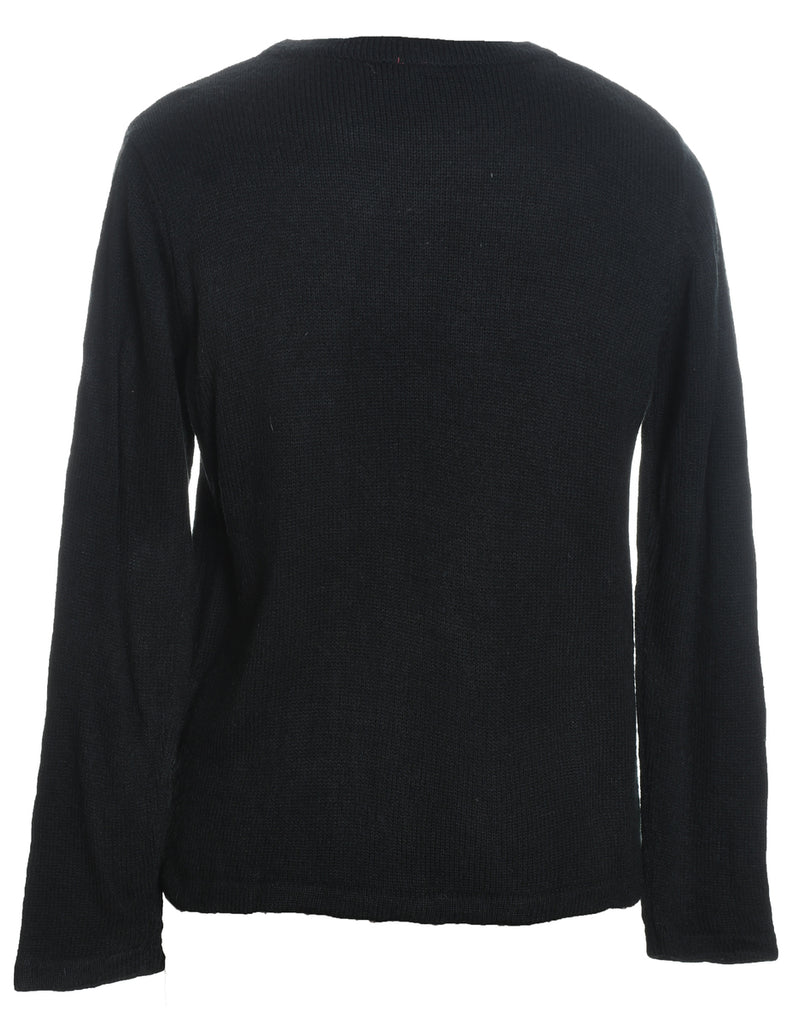 Black Christmas Jumper - S