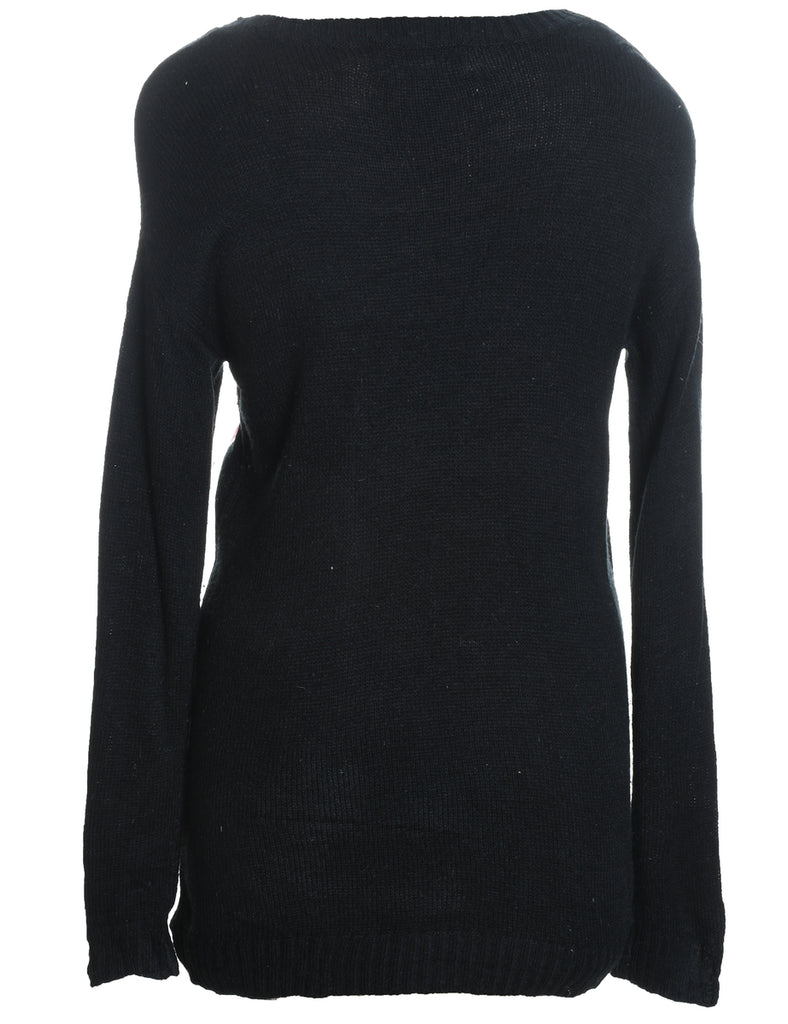Black Christmas Jumper - L