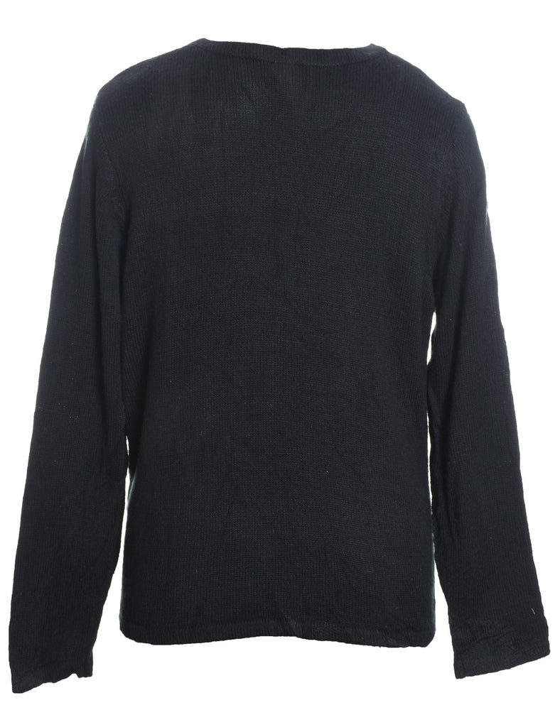 Black Christmas Jumper - L