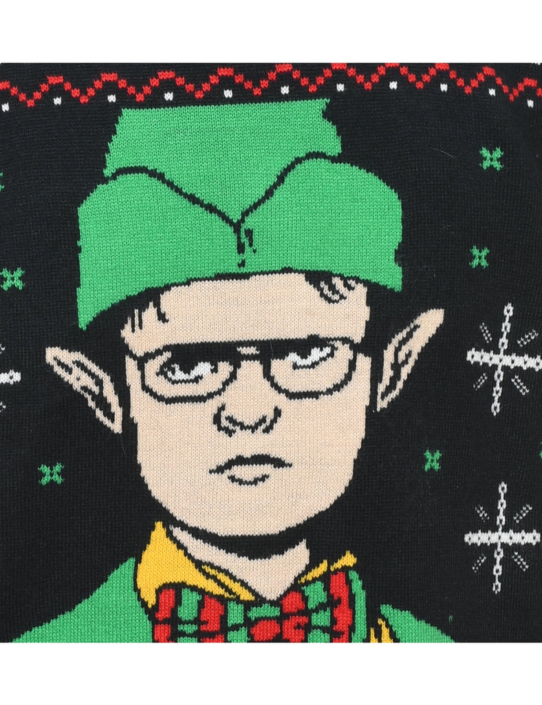 Black Christmas Jumper - S