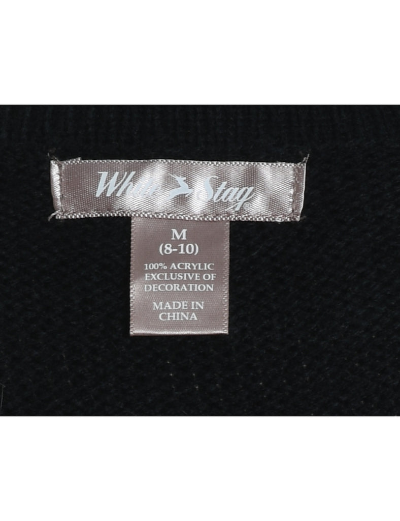 Black Christmas Jumper - M