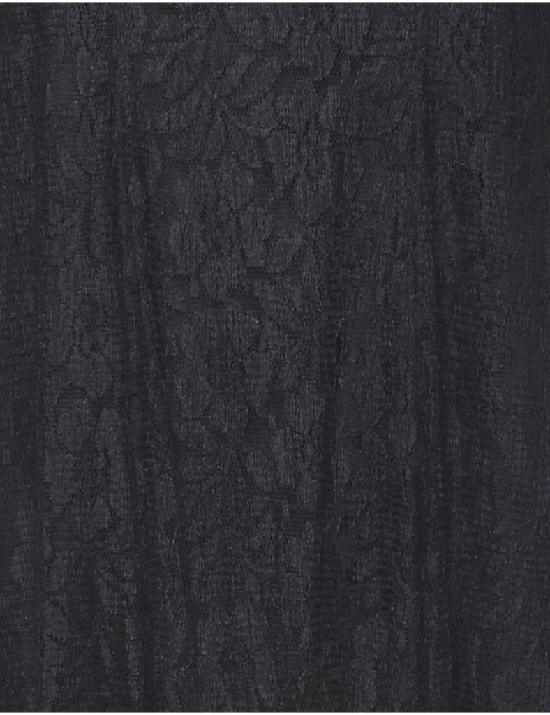 Black Classic Lace Evening Dress - L