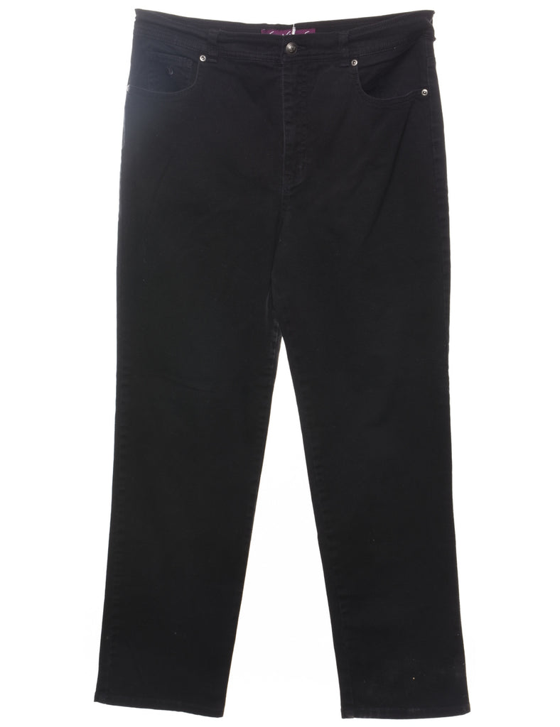 Black Classic Mid-Rise Jeans - W34 L30