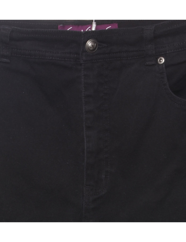 Black Classic Mid-Rise Jeans - W34 L30