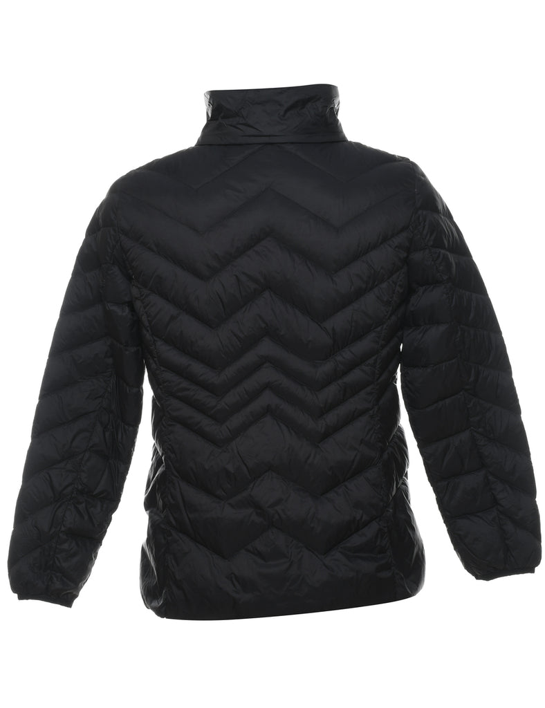 Black Classic Puffer Jacket - L