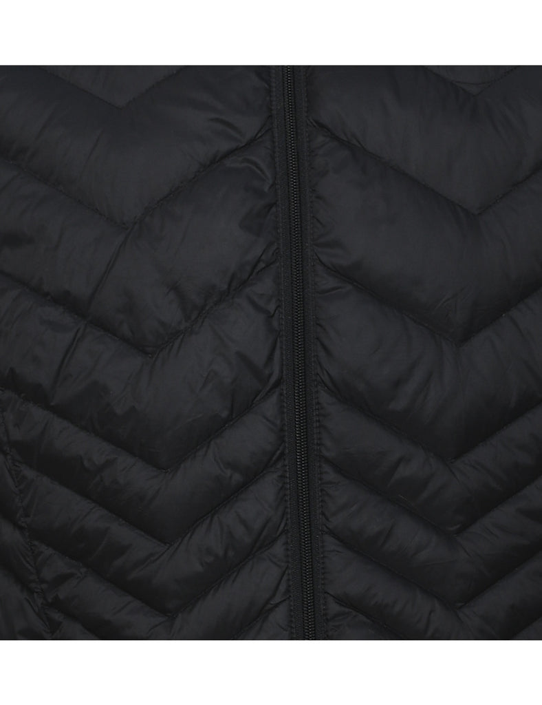 Black Classic Puffer Jacket - L