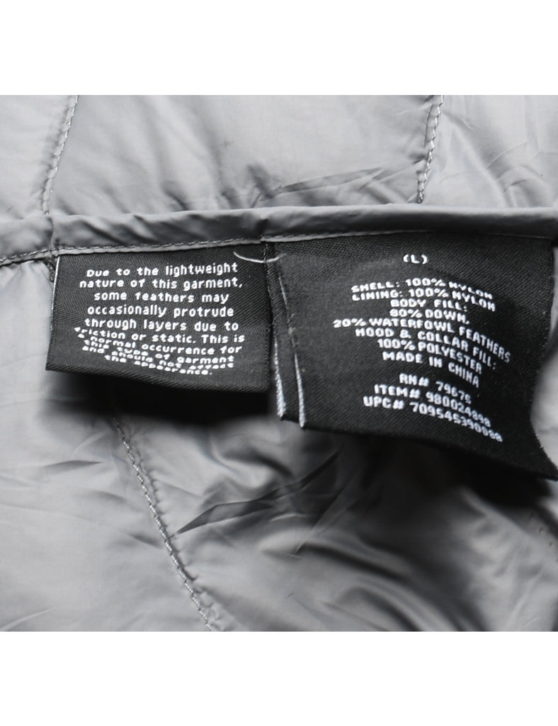 Black Classic Puffer Jacket - L