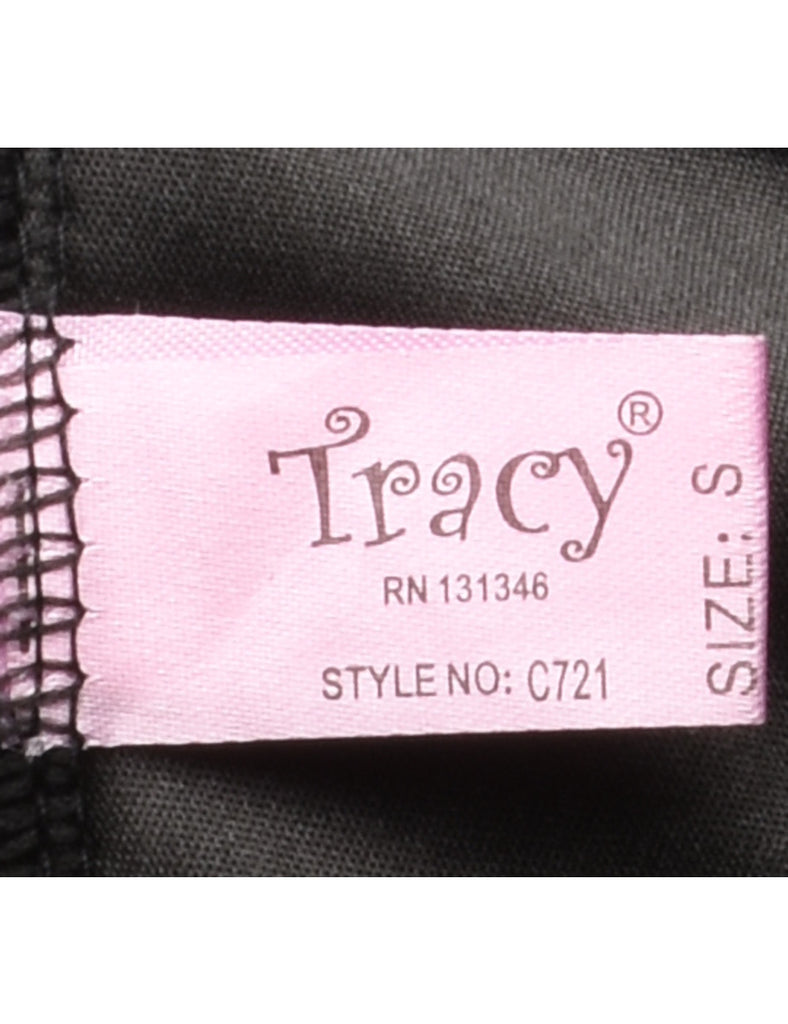 Black Classic Slip Dress - M