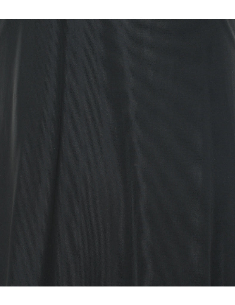 Black Classic Strappy Slip Dress - L