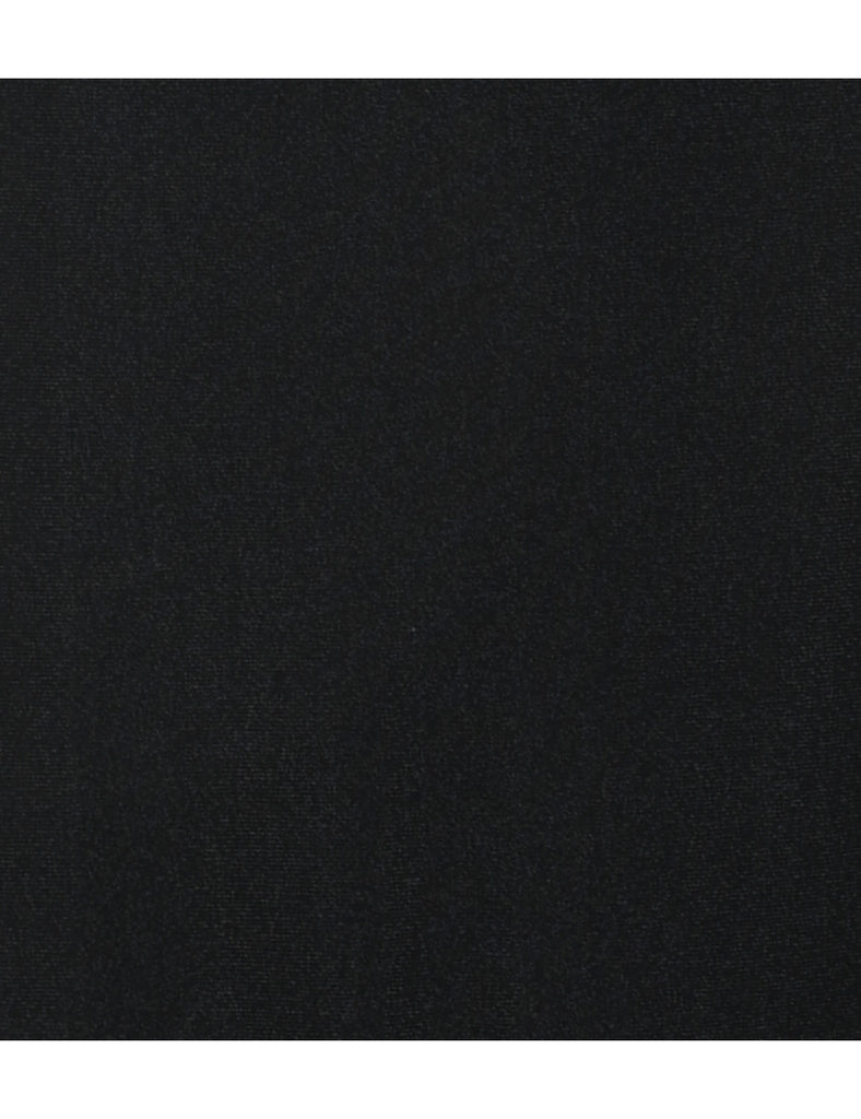 Black Classic V-Neck Evening Dress - S
