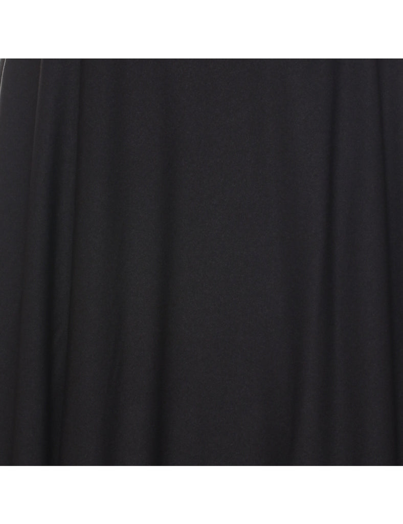 Black Classic Vintage Maxi Evening Dress - M