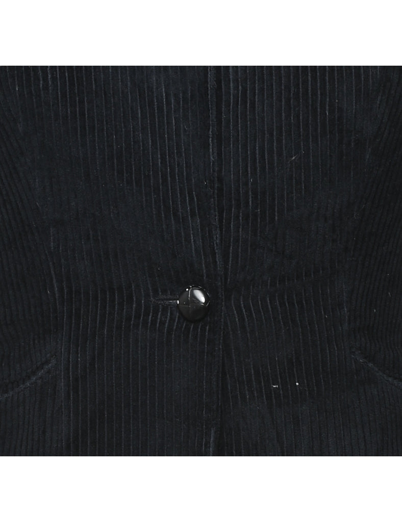 Black Corduroy Blazer - S
