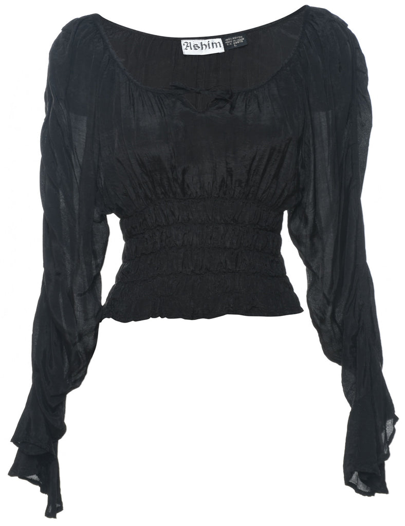 Black Crop Top - XS