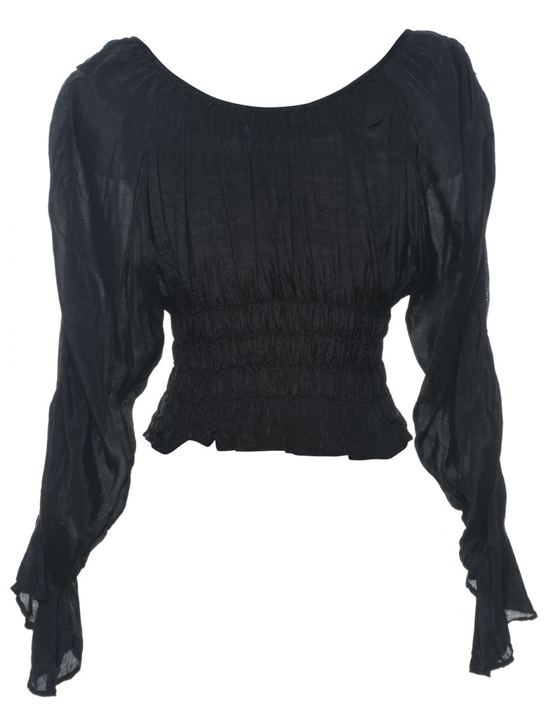 Black Crop Top - XS