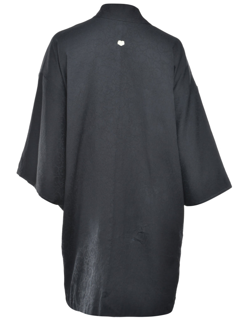 Black Cropped Kimono - L