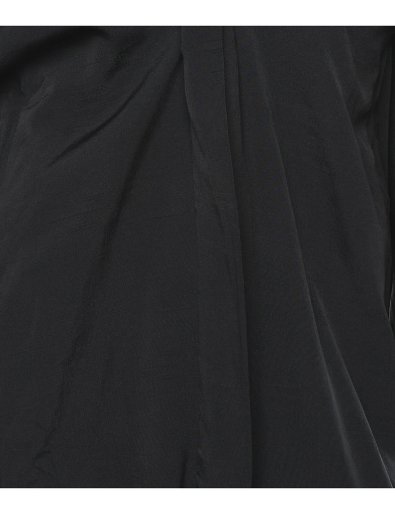 Black Cropped Kimono - L