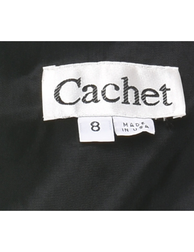 Black Cropped Metallic Jacket  - L